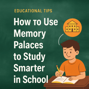 A student learning how to use a memory palace for better study habits in school